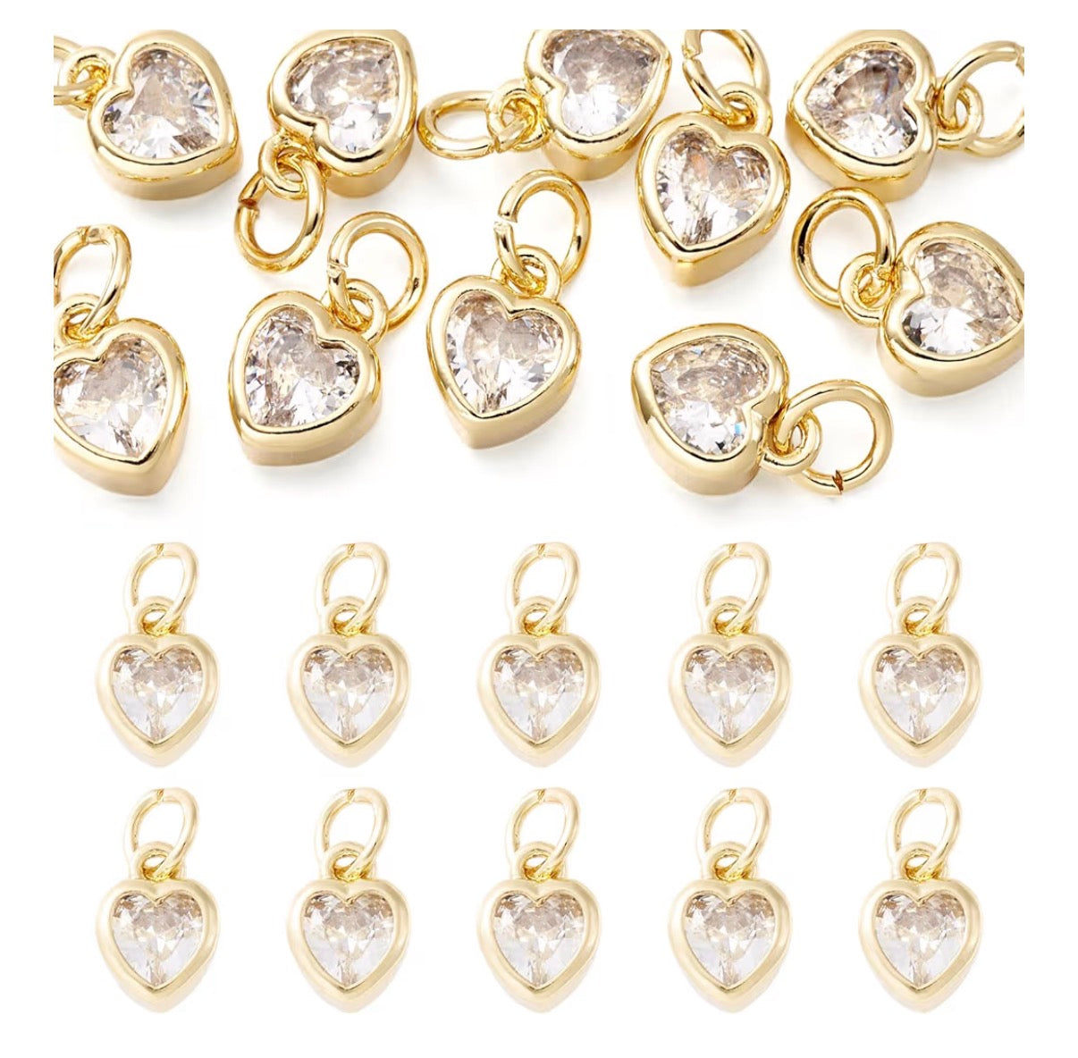 CZ Heart Charm
